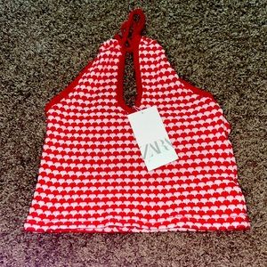 Zara knit halter top